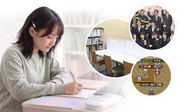 学研WILL学園で学習する生徒とスタッフの様子